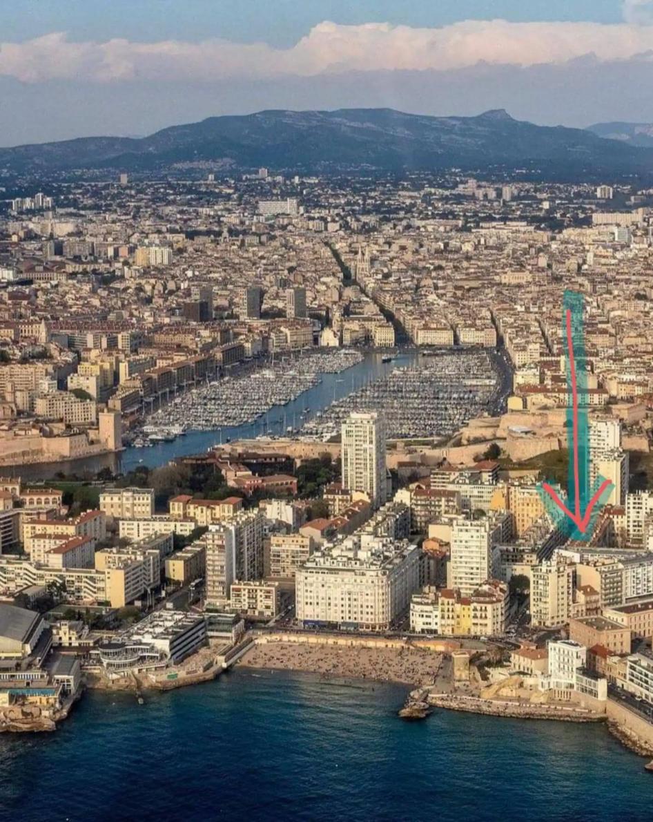 Pasteur - Bel Appartement Familial Pharo -Plage Des Catalans Marseille Luaran gambar